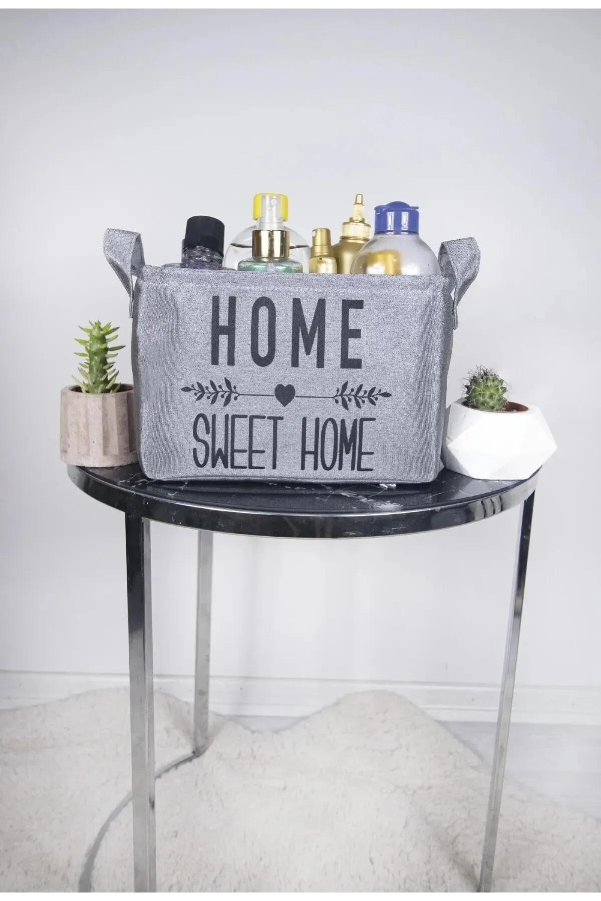 Gri%20Home%20Sweet%20Home%20Baskılı%20Dikdörtgen%20Sepet%2018x24x14